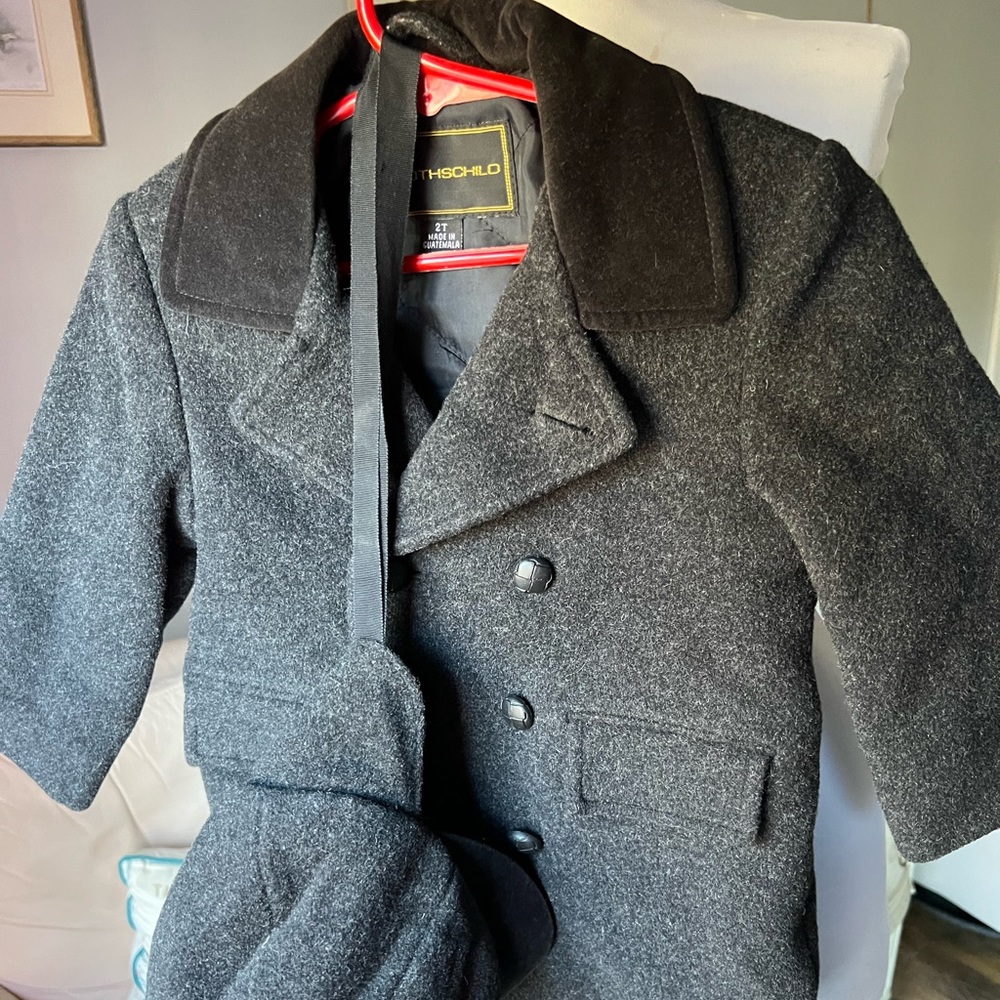 Rothschild Boys pea coat with hat Size 2T